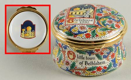 Halcyon Days Christmas Box 1992-Little Town Of Bethlehem - Boxed