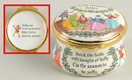 Halcyon Days Christmas Box 1987-Deck The Halls - Boxed