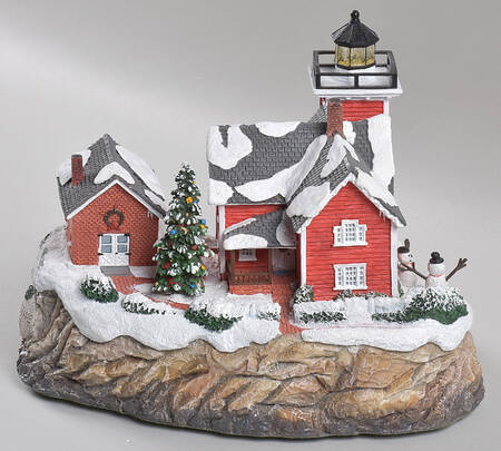 Christmas Lighthouse Conanicut, Rhode Island - Boxed