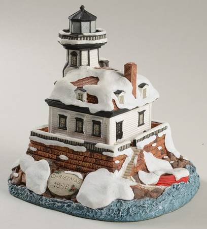 Christmas Lighthouse Colchester Reef, Vt - Boxed