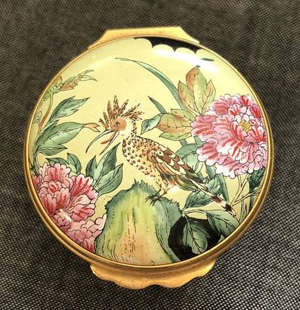Halcyon Days Box Fitzwilliam Museum-Messel Rose - Bx384 With Box