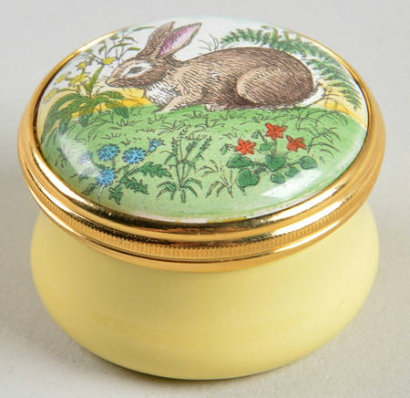 Halcyon Days Box Rabbit-Brown - With Box Bx387