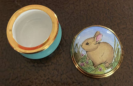 Halcyon Days Box Brown Bunny - Bx429 With Box