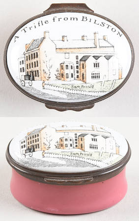 Halcyon Days Box A Trifle From Bilston - Bx434 With Box