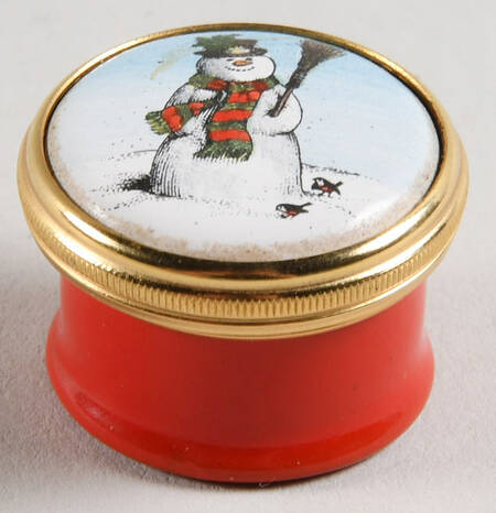 Halcyon Days Box Snowman - Boxed