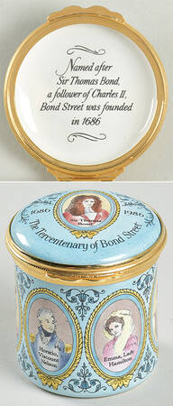 Halcyon Days Box 300th Anniversary Of Bond Street - Boxed
