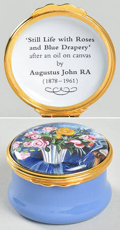 Halcyon Days Box Augustus John -Still Life With Roses&Blu - Boxed