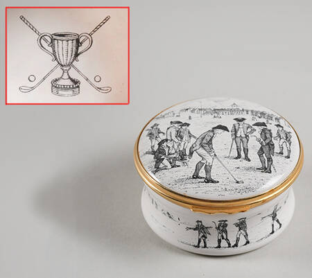 Halcyon Days Box Royal Ancient White Black - No Box