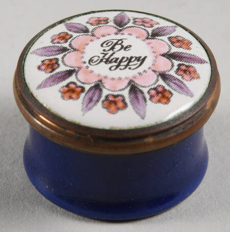 Halcyon Days Box Be Happy Purple Leaves - No Box