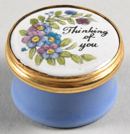 Halcyon Days Box Thinking Of You Blue Pink Flow - Boxed