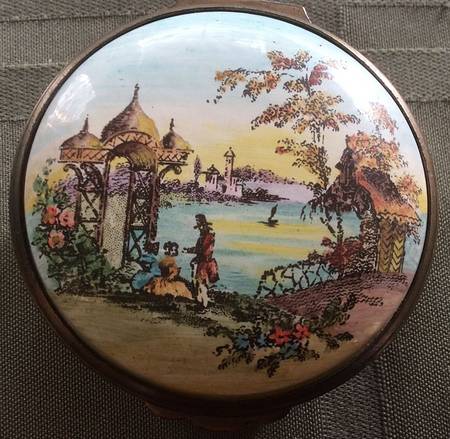 Halcyon Days Box River Scene - Boxed
