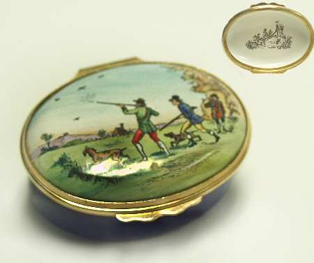 Halcyon Days Box Hunting Scene - Boxed