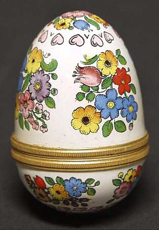 Halcyon Days Box Floral Egg - No Box