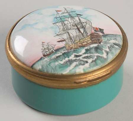 Halcyon Days Box Sailing Ship - Boxed