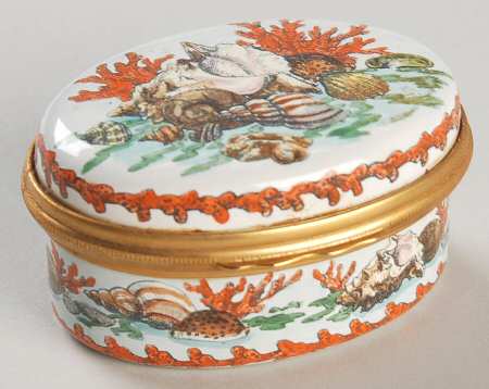 Halcyon Days Box Seashell Box - Boxed