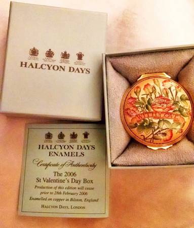 Halcyon Days Box Valentines Day, With Love - With Box