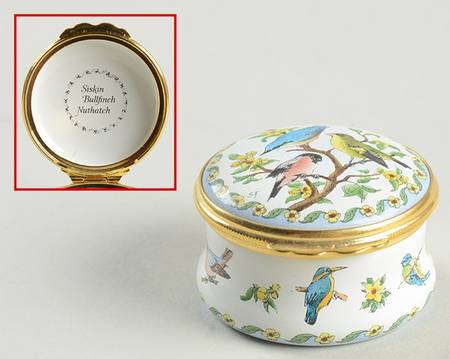 Halcyon Days Box Siskin Bullfinch Nuthatch - Boxed