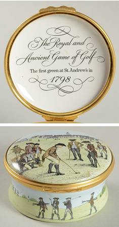 Halcyon Days Box Royal & Ancient Game Of Golf-St Andrews - No Box