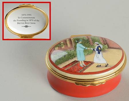 Halcyon Days Box British Red Cross 1870-1995 - Boxed
