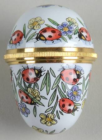 Halcyon Days Box Lady Bug Egg - Boxed