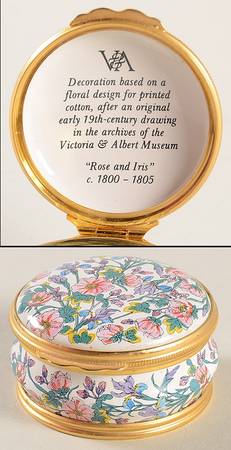 Halcyon Days Box Victoria & Albert Museum-Floral Design - Boxed