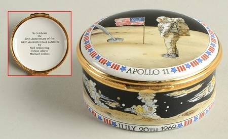Halcyon Days Box Apollo 11 20th Anniversary - With Box Bx318
