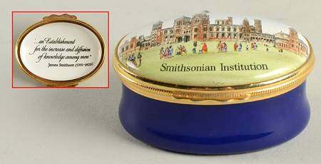 Halcyon Days Box Smithsonian Institution - With Box Bx317