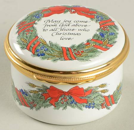Halcyon Days Box May Joy Come From God - With Box Bx323