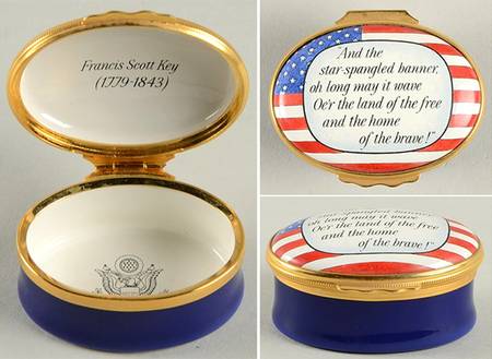 Halcyon Days Box Star Spangled Banner - Boxed