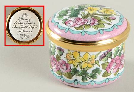Halcyon Days Box The Flowers Of The United Kingdom-Rose - With Box Bx343