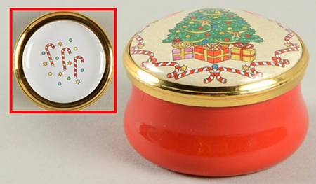 Halcyon Days Box Candy Canes With Christmas Tree - No Box