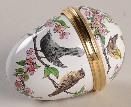 Halcyon Days Box Bird And Cherry Blossoms - Boxed