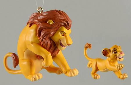 The Lion King-Disney Mufasa  And Simba-2 Pc-2003 - Boxed