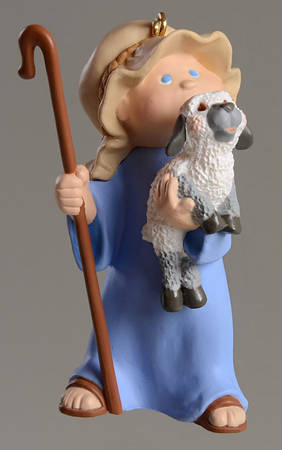 1998 Hallmark Christmas Ornaments The Watchful Shepherd-With Sheep - Boxed
