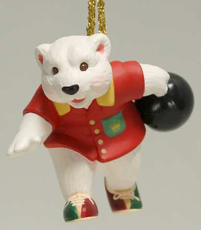 1998 Hallmark Christmas Ornaments Polar Bowler - No Box