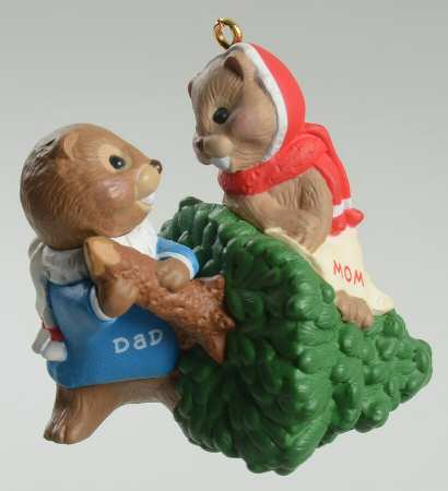 1998 Hallmark Christmas Ornaments Mom And Dad - Boxed