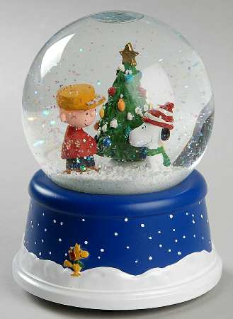 Peanuts Gallery Musical Snow Globe - Boxed