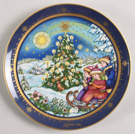 Christmas Plates Star Of Bethlehem - No Box