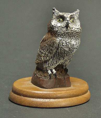 Deaton Wildlife Miniatures Screech Owl - Boxed