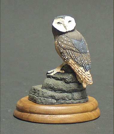 Deaton Wildlife Miniatures Barn Owl - Boxed