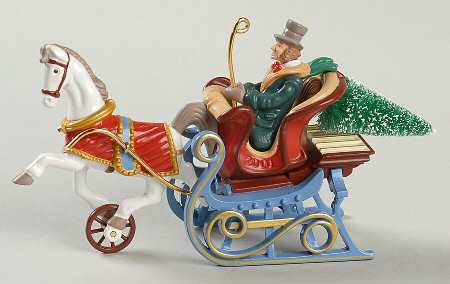 2001 Hallmark Christmas Ornaments Victorian Sleigh - Boxed