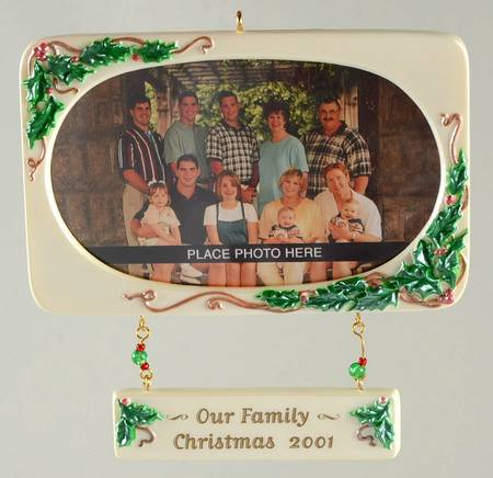 2001 Hallmark Christmas Ornaments Our Family - Boxed