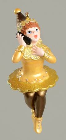 2001 Hallmark Christmas Ornaments Friendship-Friendly Elves-Gold - Boxed
