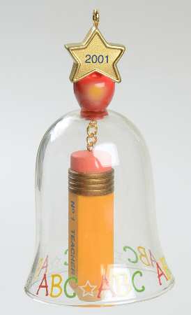 2001 Hallmark Christmas Ornaments No.1 Teacher - Boxed