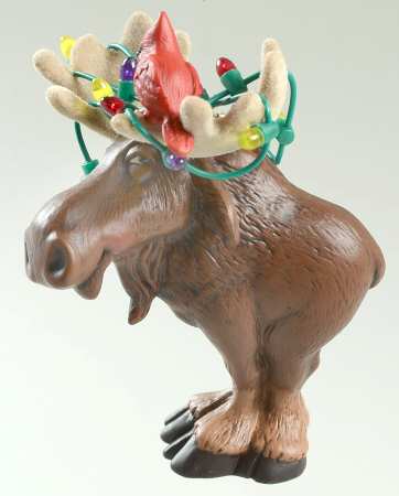 2001 Hallmark Christmas Ornaments Moose's Merry Christmas - Boxed