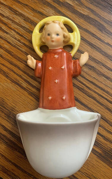 Child Jesus Holy Water Font Tm7-Child Jesus Waterfont - Boxed