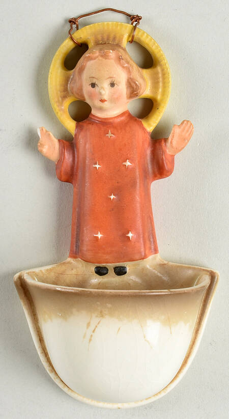 Child Jesus Holy Water Font Tm3-Child Jesus Waterfont - Boxed