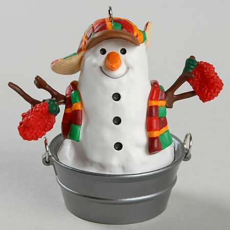 1999 Hallmark Christmas Ornaments Playful Snowman - Boxed