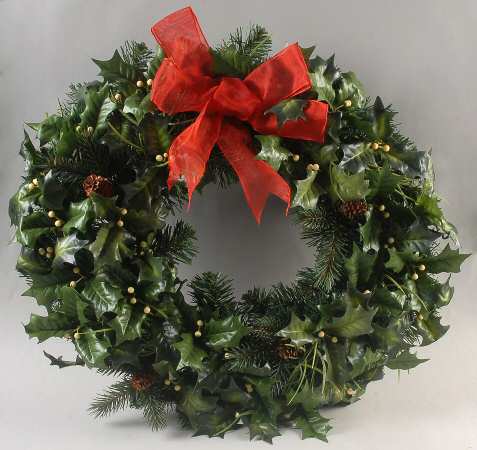 Santas Around the World Display Wreath - Display Stand