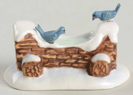 Hummel Bavarian Christmas Winter Birdbath - No Box